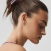 90-talls hårklemme – Plum Kiss Clear