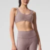 Alosoft Center Stage-BH – mørkrosa Quartz Heather
