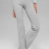 Alosoft Intuition leggings med High-Waist og bootcut – Athletic Heather Grey