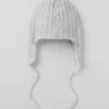 Cable Knit Winter Bliss Earflap Luer – Athletic Heather Grey