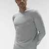Conquer Reform langermet genser med rund hals – Athletic Heather Grey