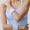 Glow-armbånd (2-pakning) – Lys Provence-blå/hvit