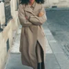 Journey-trenchcoat – lys kakao