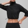 Polar Fleece Retreat kort jakke – svart