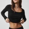 Strikkegenser Unwind langermet – svart