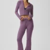 Sway joggebukser med utvidet ben – Plum Kiss