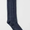 Unisex-scrunch-sokker – marineblå