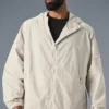Vantage nylon ripstop-treningsjakke – benhvit