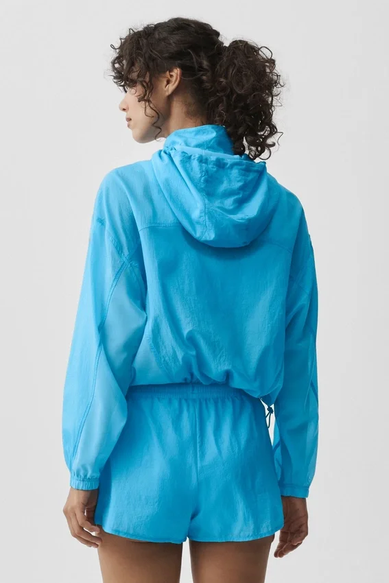 1/4 Zip Go Time-gensere – azurblå