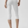 16" High-Waist Airbrush-capri – hvit
