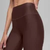 16'' High-Waist Airlift-capribukser – Brownstone