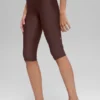 16'' High-Waist Airlift-capribukser – Brownstone