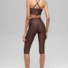 16'' High-Waist Airlift-capribukser – Brownstone