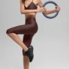 16'' High-Waist Airlift-capribukser – Brownstone