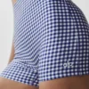 3" Airlift High-Waist Gingham slank shorts – marineblå gingham