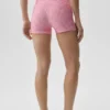3" Airlift High-Waist Gingham slanke shorts – Paradise Pink Gingham