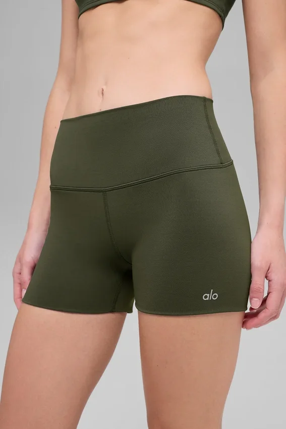 3" Alo Softsculpt High-Waist Precision Shorts – grønn oliven