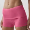 3" Alo Softsculpt lavt sittende shorts med brettet linning – Paradise Pink