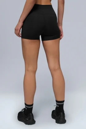 3″ High-Waist Airlift-shorts – svart