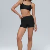 3" High-Waist Airlift-shorts – svart
