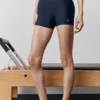 3" High-Waist Airlift slank shorts – marineblå