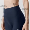 3" High-Waist Airlift slank shorts – marineblå
