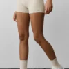 3" High-Waist Alosoft Carefree Shorts – Oatmeal Heather