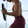 5" Adapt løpeshorts – burgunder