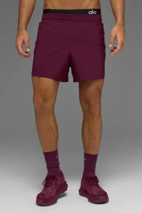 5″ Adapt løpeshorts – burgunder