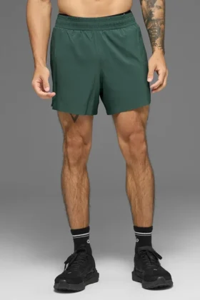 5" Adapt løpeshorts – Clover Green