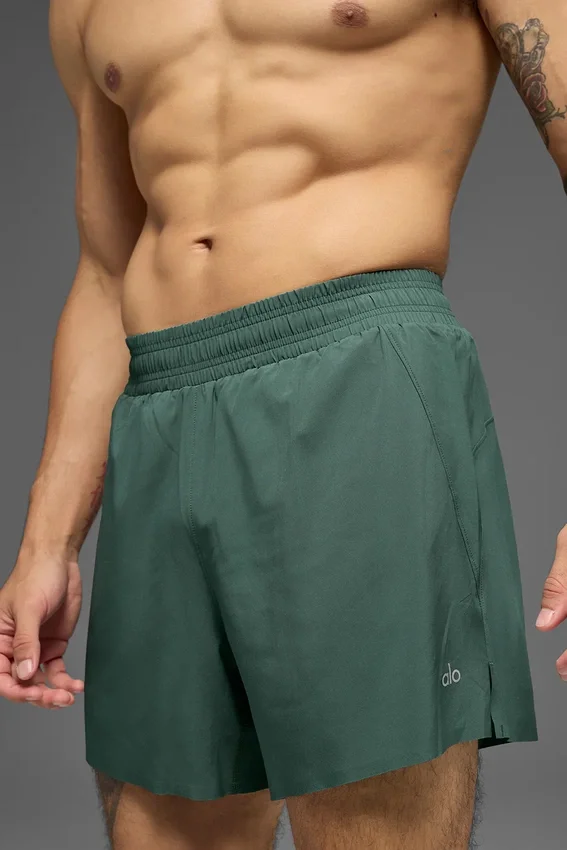 5" Adapt løpeshorts – Clover Green