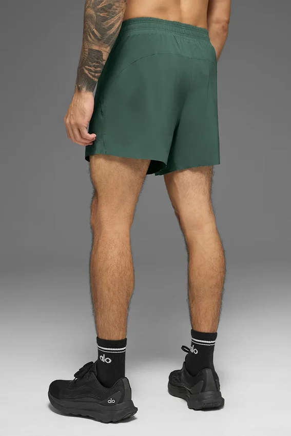 5" Adapt løpeshorts – Clover Green