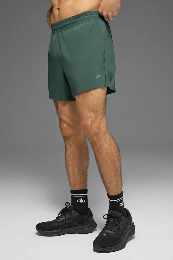 5" Adapt løpeshorts – Clover Green