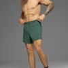 5" Adapt løpeshorts – Clover Green