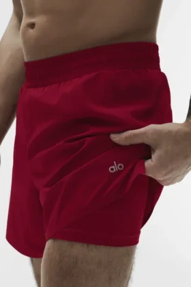 5″ Adapt løpeshorts – Garnet