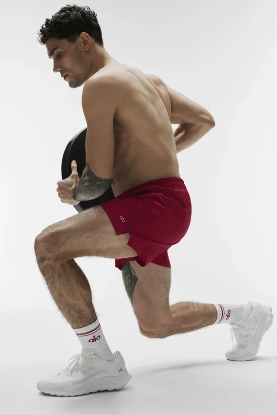 5" Adapt løpeshorts – Garnet