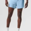 5" Adapt løpeshorts – Seashell Blue