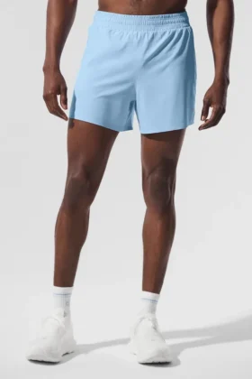5" Adapt løpeshorts – Seashell Blue