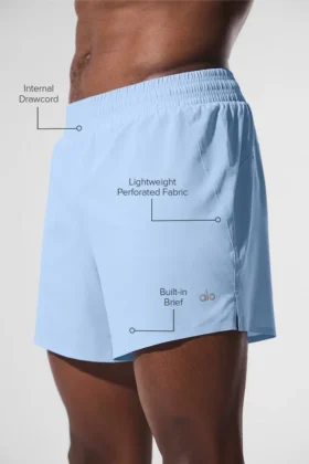5″ Adapt løpeshorts – Seashell Blue