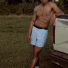 5" Adapt løpeshorts – Seashell Blue
