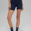 5" Airbrush Double Up-shorts – marineblå/hvit