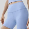 5" Airbrush-shorts med High-Waist – lys Provence-blå