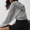 Sweet Escape-hettegenser med glidelås – Athletic Heather Grey