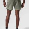 5" Game Time Ripstop 2-i-1 Shorts – Limestone/svart