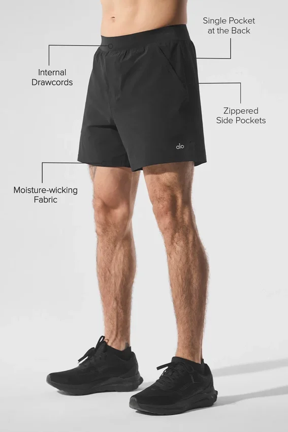 5" Repetition Shorts – svart