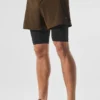 5" Revival 2-i-1 Shorts – Espresso/svart
