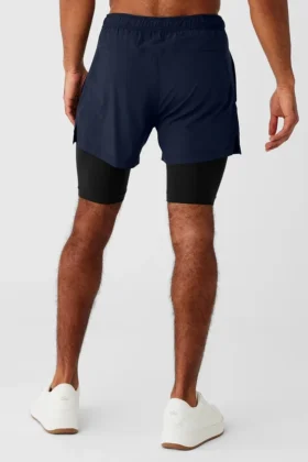 5″ Revival 2-i-1 Shorts – Navy/svart