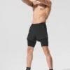 5" Revival 2-i-1 Shorts – svart/svart