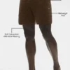 5" Shift Knit Shorts – Espresso