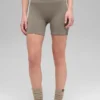 5" sømløse ribbede Favorite-Shorts – lys kakao